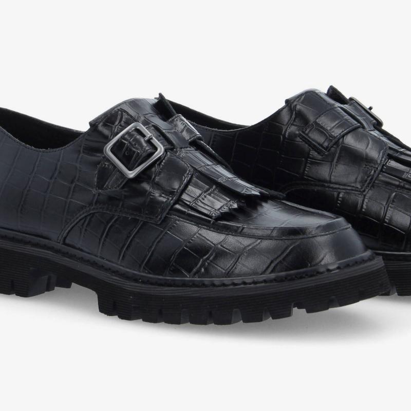 MYSEN PLT BUCKLE M - MAT KROCO - NOIR